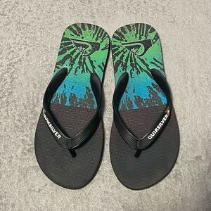 QUIKSILVER super slap flip flops size 4/5 worn only a few times VGUC